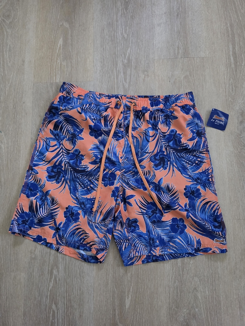 Le Tigre Swim Trunks Tropical Orange Size XXL